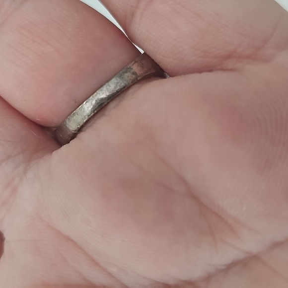 Vintage 1/4 CTW Diamond Round 925 Sterling Silver Multi Row Band Ring Size 8 - Picture 9 of 14